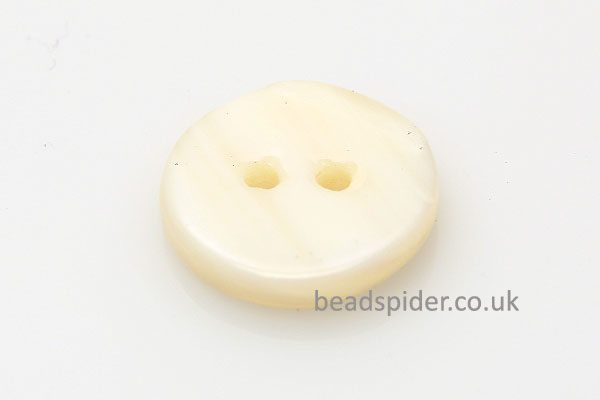 Natural White Shell Round Buttons