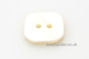 Natural White Shell Square Buttons