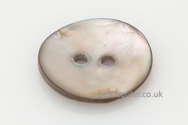 Natural Grey Shell Round Buttons