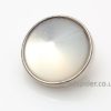 Silver Plate with Opalite Round Shank Buttons