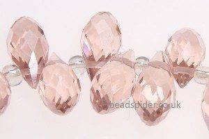 Rose Pink Crystal Drop