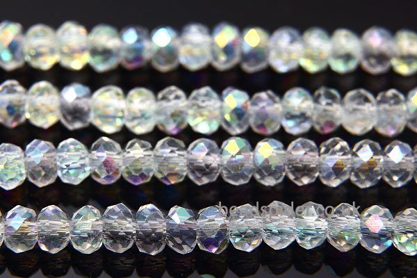 Clear AB Coated Crystal Donut