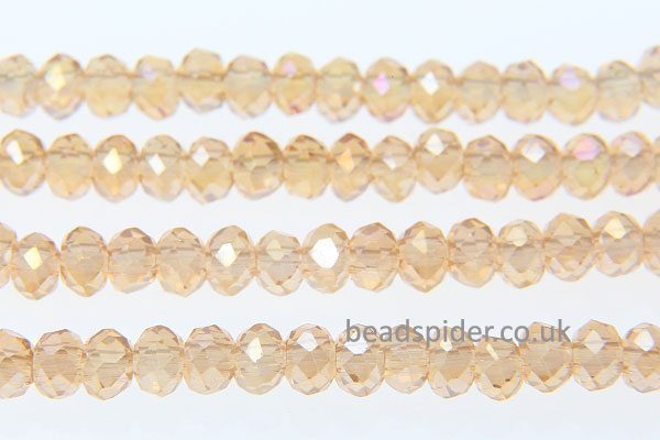 Soft Gold AB Coated Crystal Donut