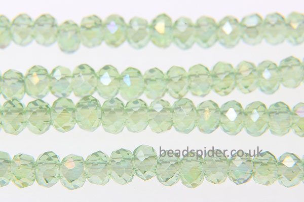 Spring Green AB Coated Crystal Donut