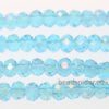 Light Blue AB Coated Crystal Donut