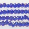 Cobalt Blue AB Coated Crystal Donut