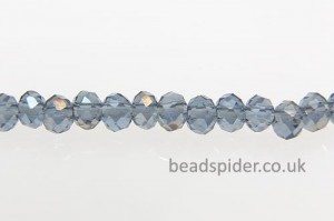 Steel Blue AB Coated Crystal Donut