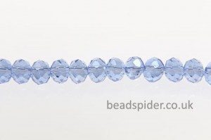 Dusty Blue AB Coated Crystal Donut