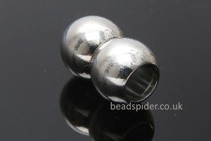 Magnetic 2 Ball Cord End Clasp