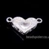 Magnetic Patterned Heart Lock Clasp