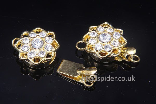 Crystal Studded Pinch Clasp