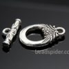 Floral Oval Toggle Clasp