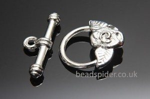 Rose Toggle Clasp