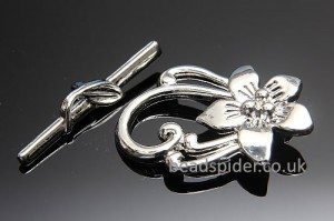 Large Rose Toggle Clasp