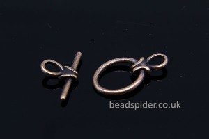 Antiqed Oval Toggle Clasps