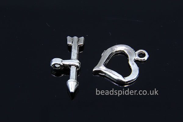 Heart Toggle Clasp