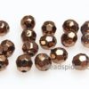 Copper Facetted Round Spacer