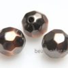 Copper Facetted Round Spacer