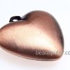 Copper Heart Dangle Pendant