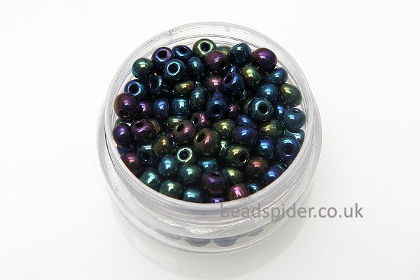 Lustre Peacock Seed Beads