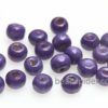 Wood Purple Round Bead