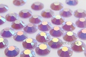 Lavender AB Coated Glue-On Crystals