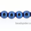 Hematite Blue Coloured Rounds