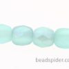 Frosted Aquamarine AB Czech Glass