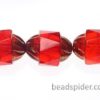 Ruby Bronze  Czech Glass