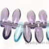 Lilac Blue Lustre Czech Glass