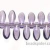 Purple Lustre Czech Glass