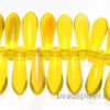 Brilliant Yellow Lustre Czech Glass