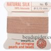 Nude 100% Silk Knotting Thread size 6