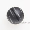 Grey With White and Black Stripe Solaris Bead