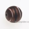 Brown With White and Black Stripe Solaris Bead