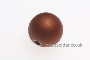 Caramel Satin Solaris Bead