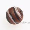 Caramel With White and Black Stripe Solaris Bead