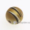 Saffron With White and Black Stripe Solaris Bead