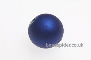 Capri Blue Satin Solaris Bead