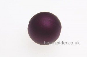 Plum Satin Solaris Bead