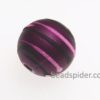 Plum With Pink and Black Stripe Solaris Bead