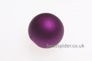 Fuchia Satin Solaris Bead