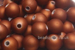 Caramel Satin Solaris Bead