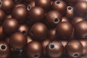 Brown Satin Solaris Bead