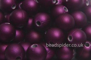 Plum Satin Solaris Bead