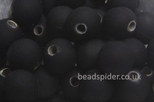 Black Satin Solaris Bead