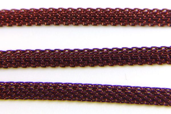 Burgundy Woven Chain