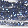 Neptune Blue AB Crystal Facetted Round