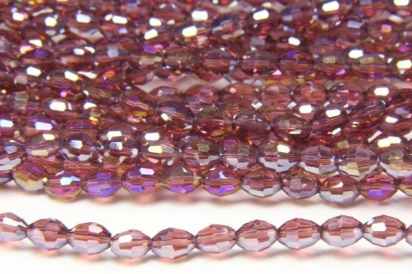 Amethyst AB Crystal Rice