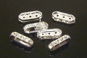 3 Hole Metal Beads